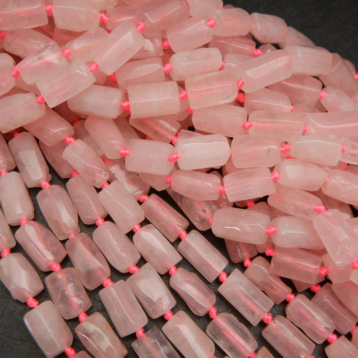 Pink Rose Quartz Beads.