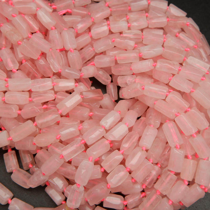 Pink Rose Quartz Beads.