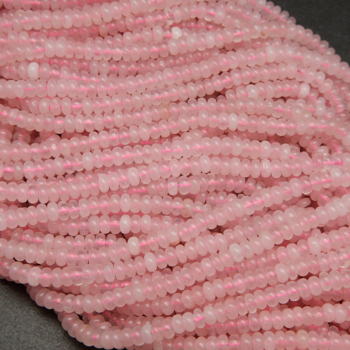Pink Rose Quartz Beads.