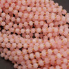 Rose Quartz · Faceted · Rondelle · 6x8mm, Tejas Beads, Beads