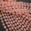 Rose Quartz · Faceted · Spiral Sphere · 8mm, 10mm, Tejas Beads, Beads
