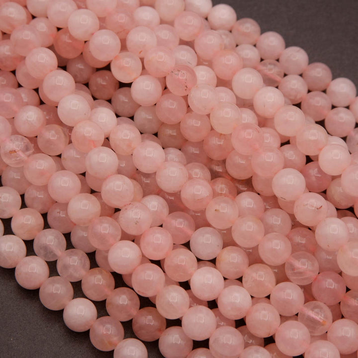 Madagascar Rose Quartz (alt) · Smooth · Round · 6mm, 8mm, 10mm, Tejas Beads, Beads