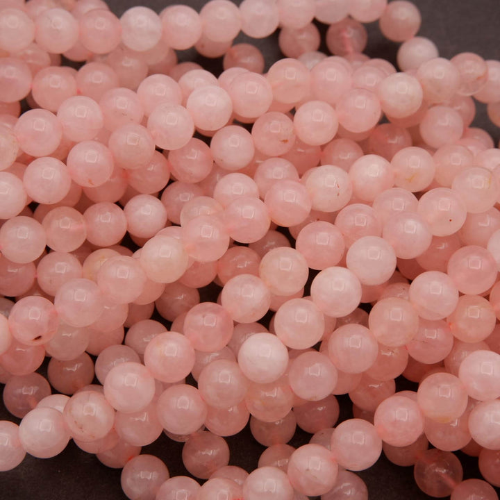 Madagascar Rose Quartz (alt) · Smooth · Round · 6mm, 8mm, 10mm, Tejas Beads, Beads