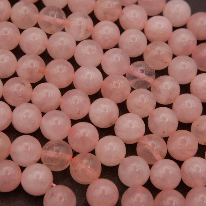 Madagascar Rose Quartz (alt) · Smooth · Round · 6mm, 8mm, 10mm, Tejas Beads, Beads