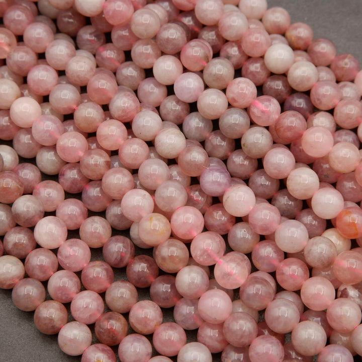 Madagascar Rose Quartz · Smooth · Round · 6mm, 8mm, 9mm, Tejas Beads, Beads
