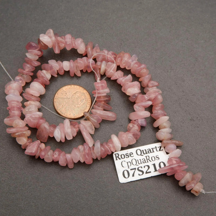 Madagascar Rose Quartz (alt) · Smooth · Freeform Chips · 7mm, Tejas Beads, Beads