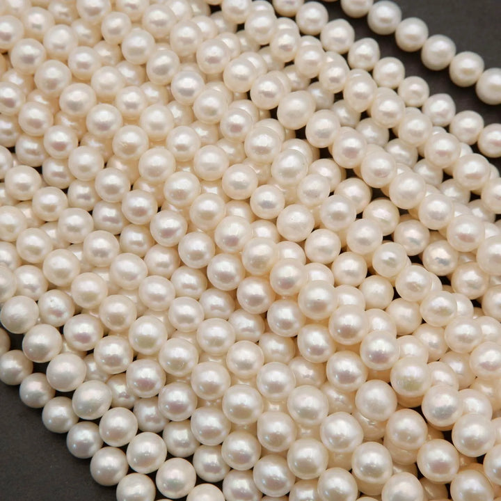Freshwater Pearl · Round · White · 8mm, Tejas Beads, Beads