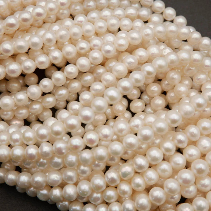 Freshwater Pearl · Round · White · 8mm, Tejas Beads, Beads