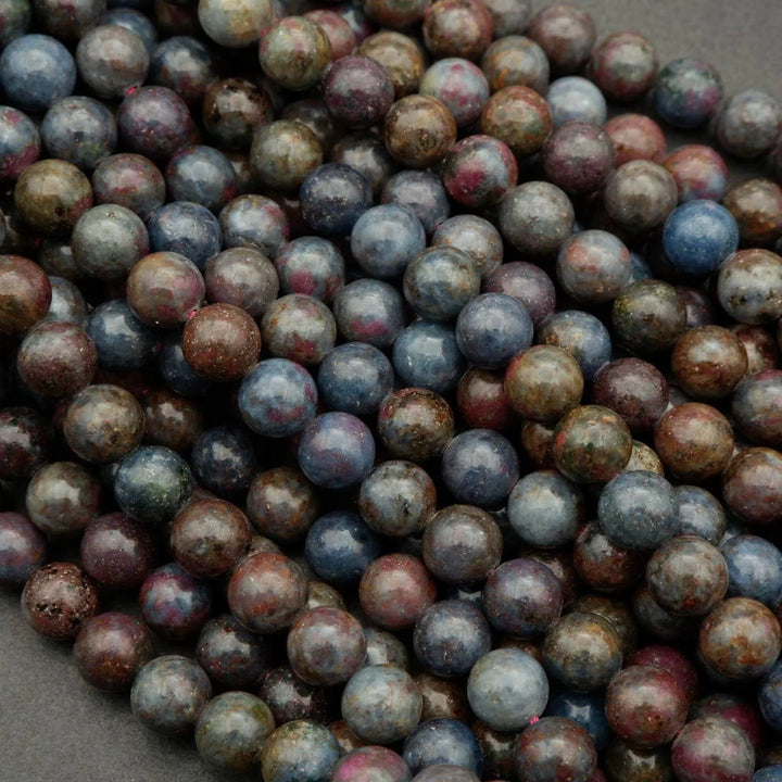 Ruby Kyanite · Smooth · Round · 6mm, 8mm, Tejas Beads, Beads