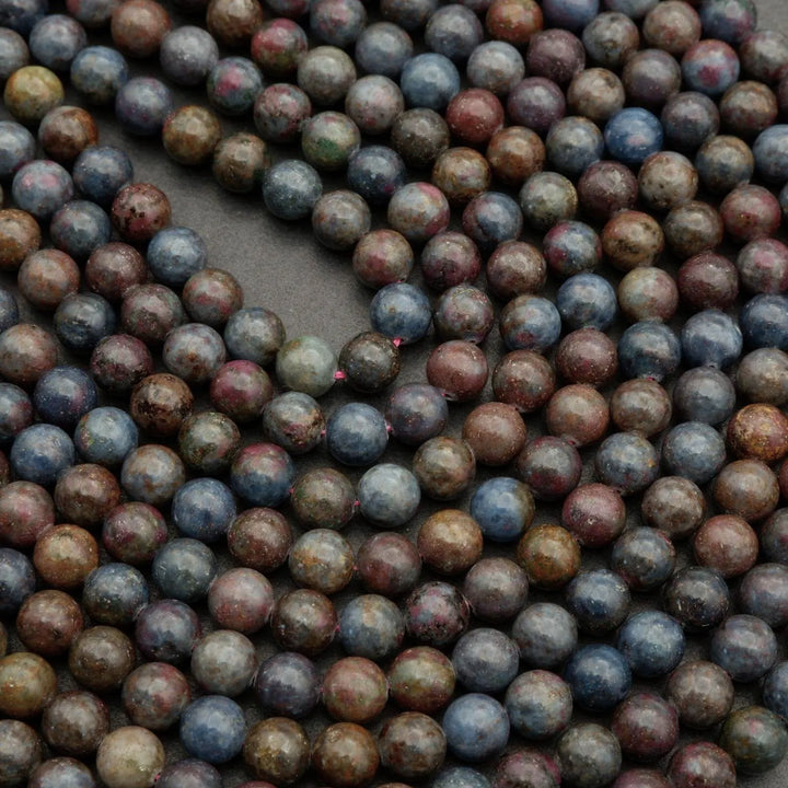 Ruby Kyanite · Smooth · Round · 6mm, 8mm, Tejas Beads, Beads
