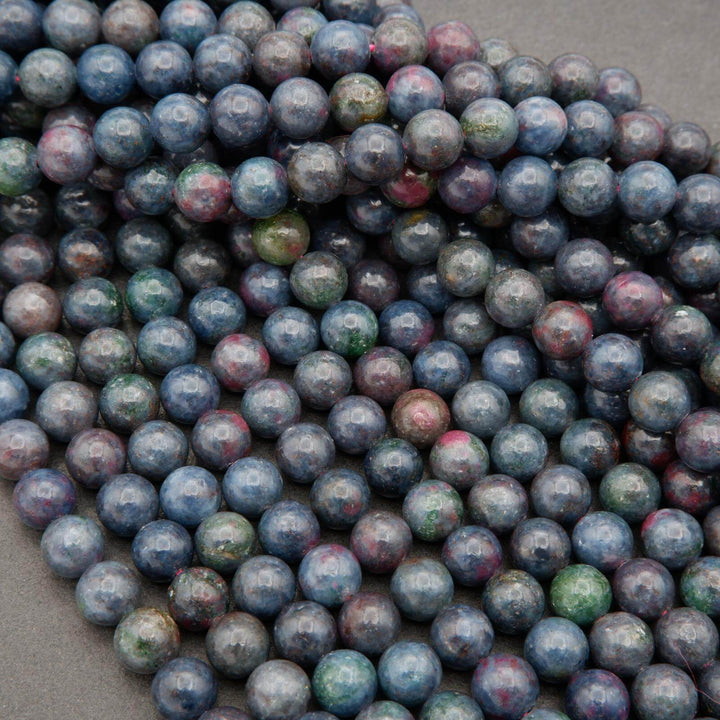 Ruby Kyanite A · Smooth · Round · 6mm, 8mm, Tejas Beads, Beads