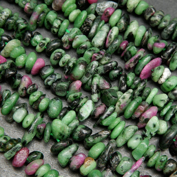 Ruby Zoisite beads.