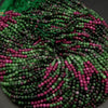 Ruby zoisite beads.
