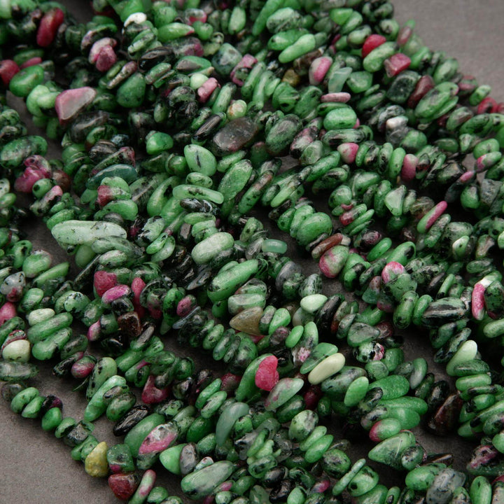 Ruby Zoisite · Smooth · Freeform Chips · 7mm, Tejas Beads, Beads
