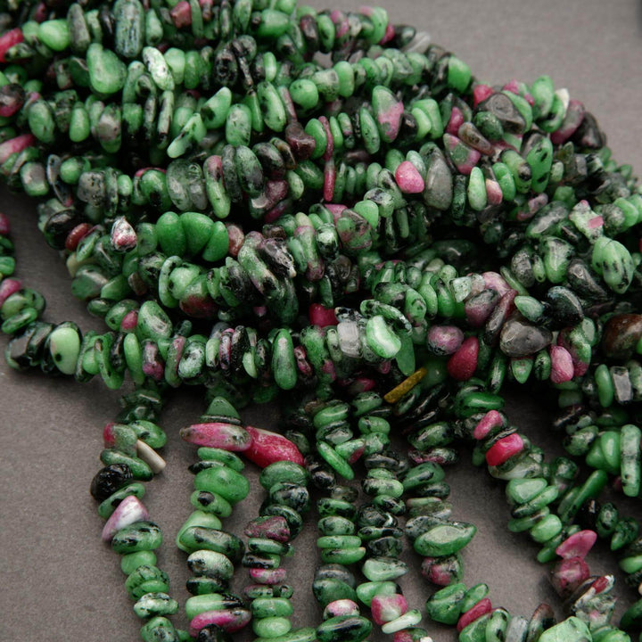 Ruby Zoisite · Smooth · Freeform Chips · 7mm, Tejas Beads, Beads