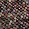 Ruby and sapphire beads.