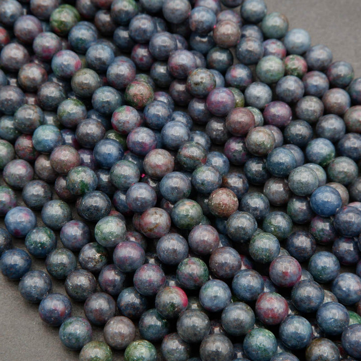 Ruby Kyanite A · Smooth · Round · 6mm, 8mm, Tejas Beads, Beads