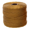 Spool of light brown S-Lon Bead Cord Tex 210 nylon beading cord, 77 yards