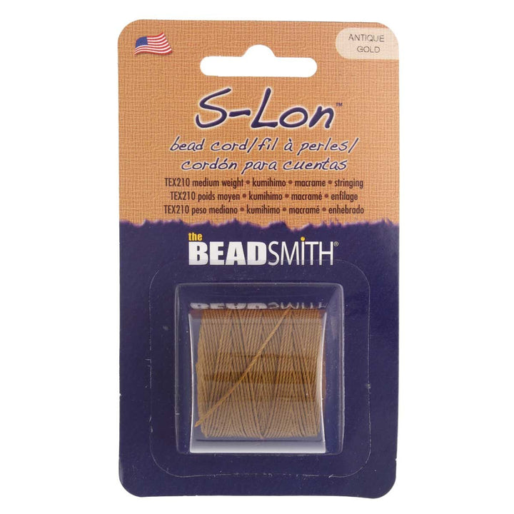 Light brown 0.5mm S-Lon Bead Cord for kumihimo and macrame