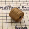 Beadsmith S-Lon bead cord in dark tan, 3 ply bonded nylon on a spool, photo 4 of 4