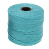 Spool of aqua S-Lon Bead Cord Tex 210 nylon beading cord, 77 yards