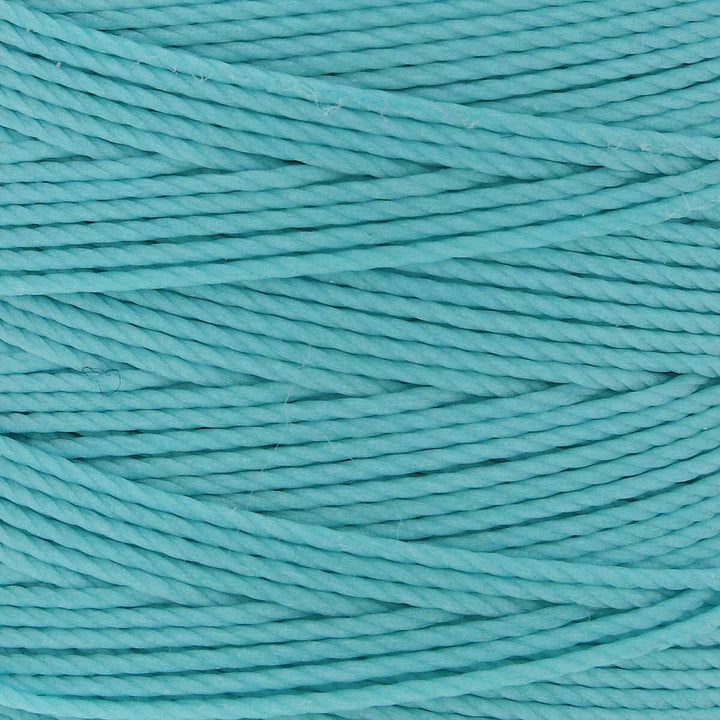 Aqua 0.5mm S-Lon Bead Cord for kumihimo and macrame