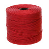 Spool of Shanghai red S-Lon Bead Cord Tex 210 nylon beading cord, 77 yards