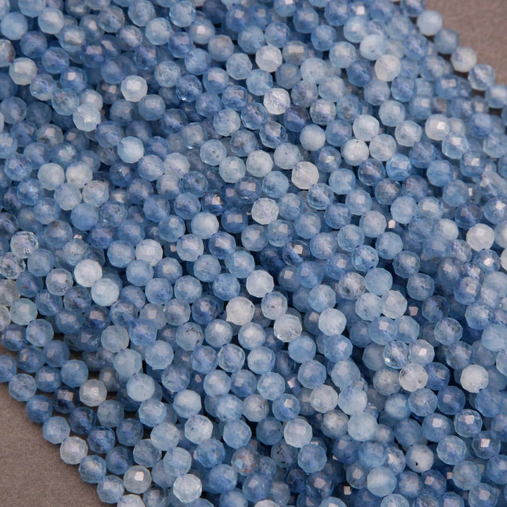Santa Maria Aquamarine A · Microfaceted · Round · 4mm, Tejas Beads, Beads