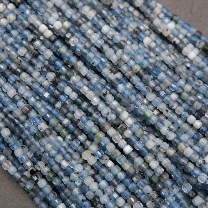 Santa Maria Aquamarine · Microfaceted · Cube · 2.5mm, Tejas Beads, Beads