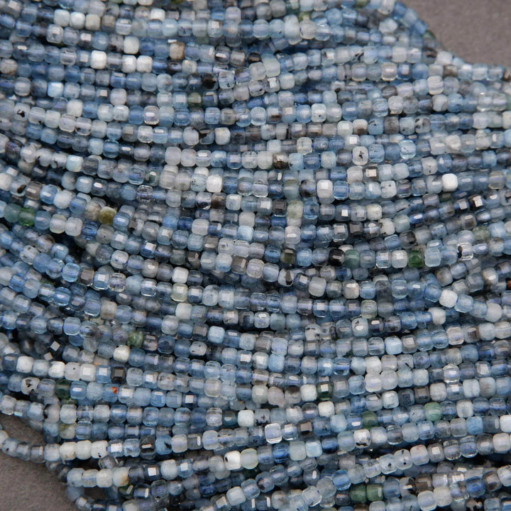 Santa Maria Aquamarine · Microfaceted · Cube · 2.5mm, Tejas Beads, Beads
