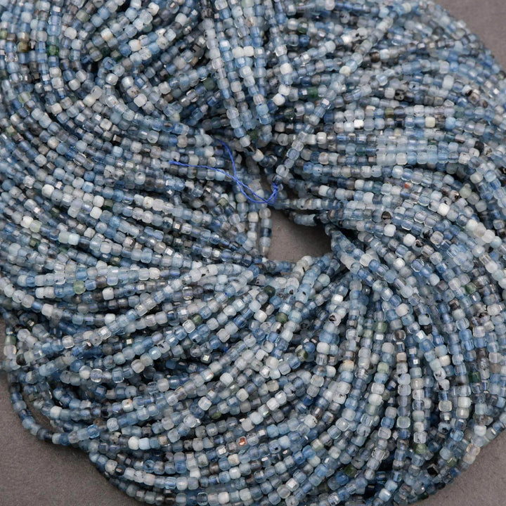 Santa Maria Aquamarine · Microfaceted · Cube · 2.5mm, Tejas Beads, Beads