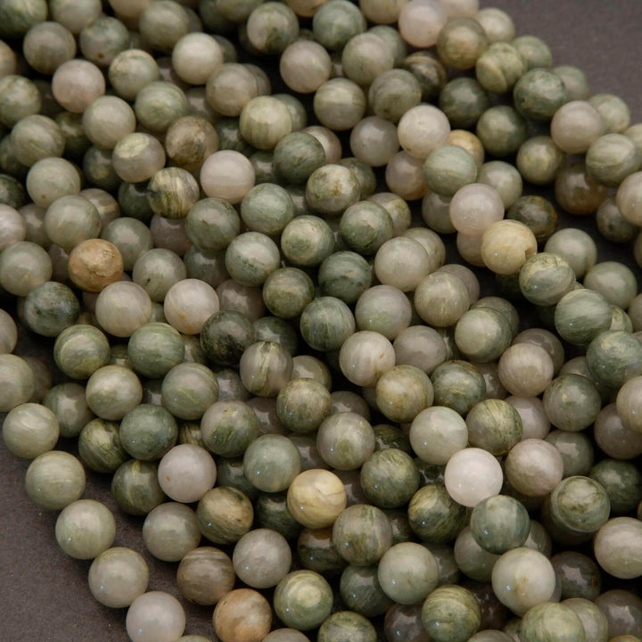 Seaweed Quartz · Smooth · Round · 8mm, 10mm, Tejas Beads, Beads