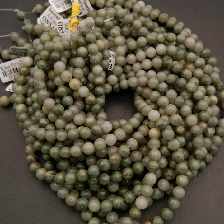 Seaweed Quartz · Smooth · Round · 8mm, 10mm, Tejas Beads, Beads
