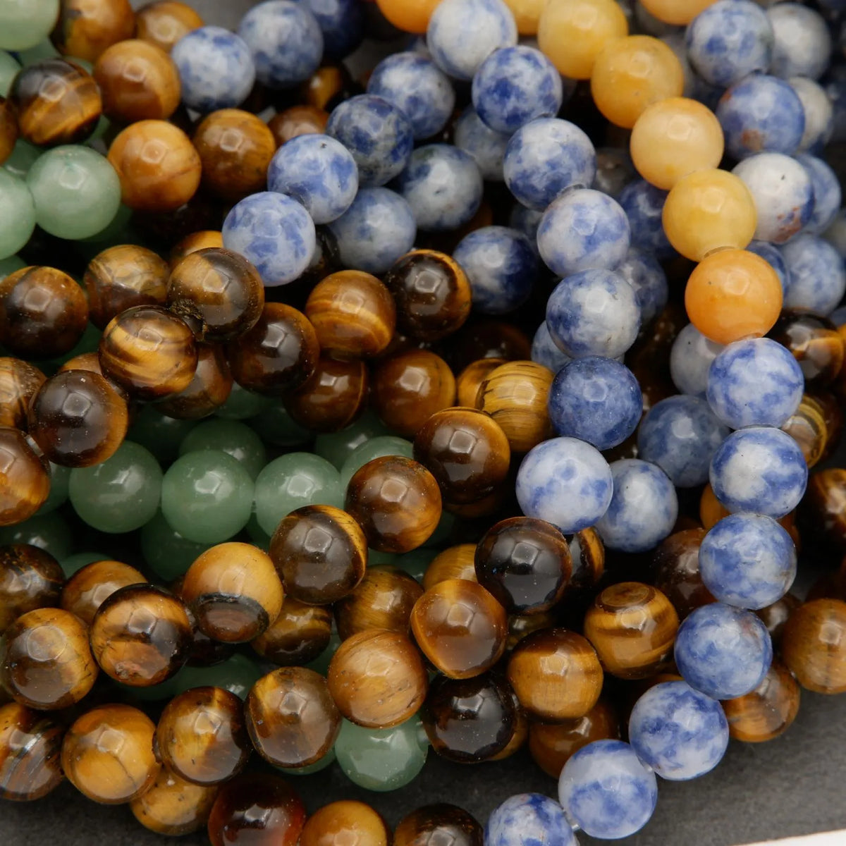 thumbnail image 2 of Kitcheniva 16" Healing Reiki 7 Chakras Yoga Natural Gemstone Round Beads 331538056802582530 2 of 9