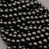 Shungite · Smooth · Round · 4mm, 6mm, 8mm, 10mm, Tejas Beads, Beads