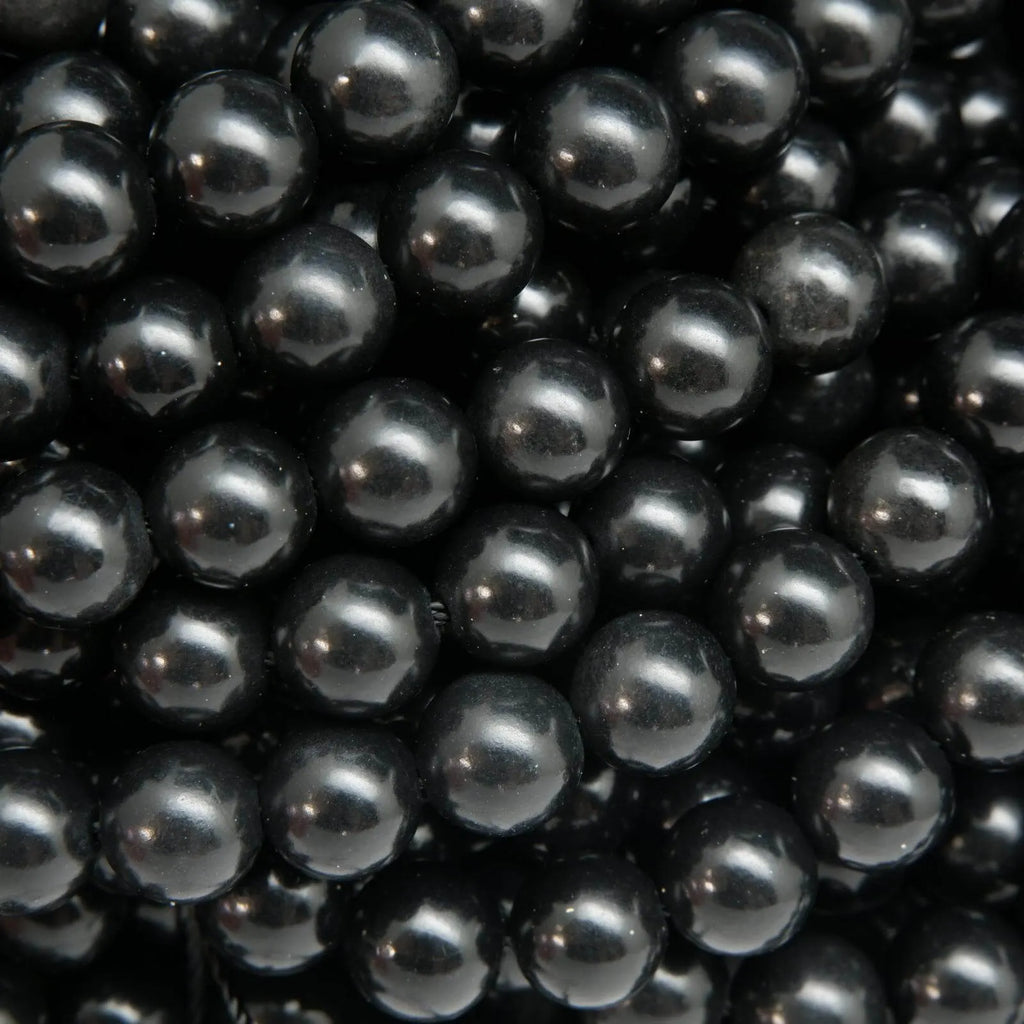 Black Shungite Beads