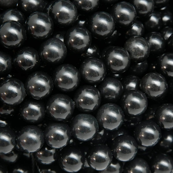 Black Shungite Beads