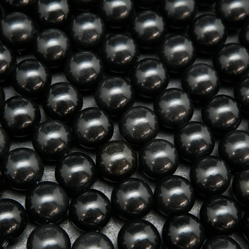 Black Shungite Beads