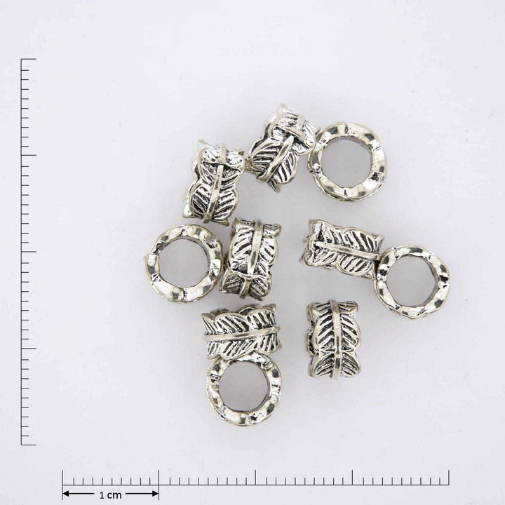 Feathery ring silver jewelry findings.