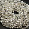 Bright silver hematite beads.