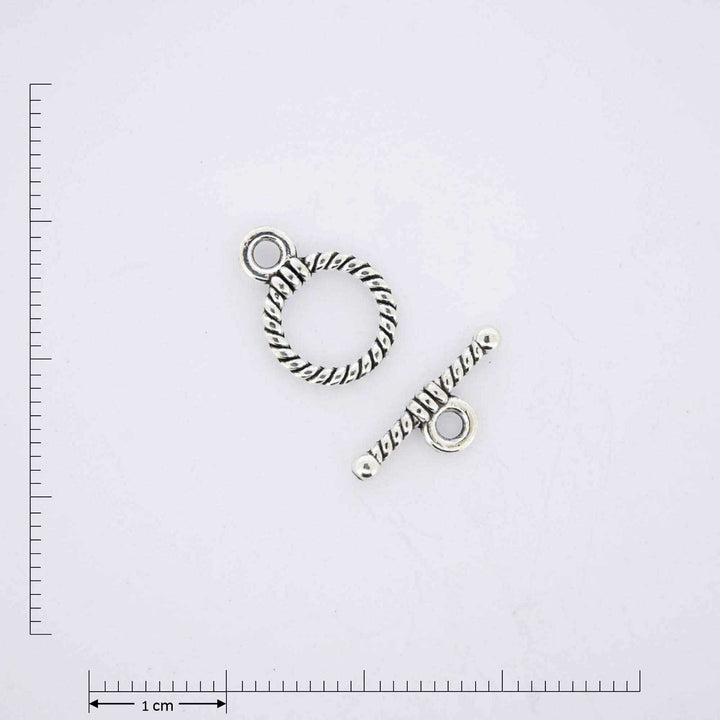 Silver plated jewelry findings.