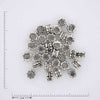 Silver Flower Spacer Beads.