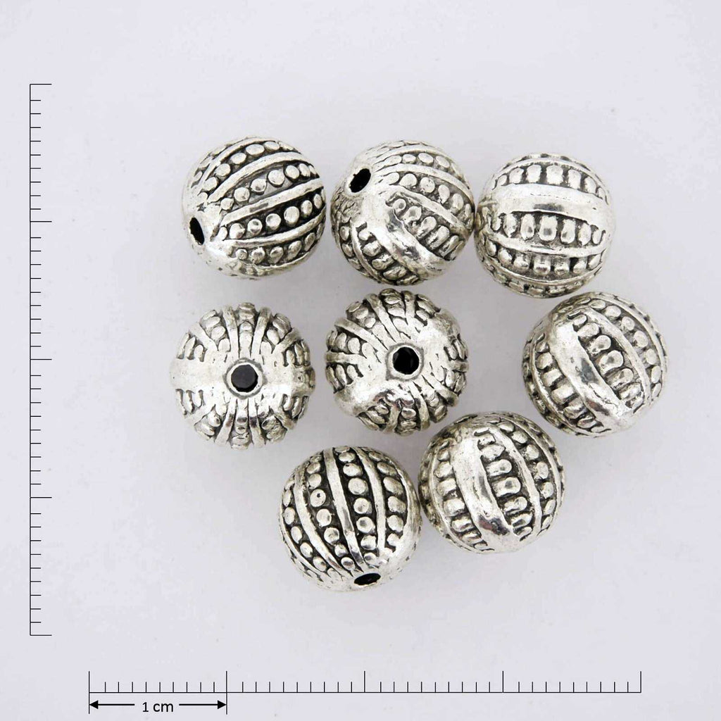 Silver Sphere Jewelry Findings.