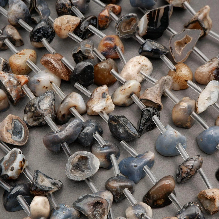 Oco Agate · Smooth · Split Geode · Graduated 12mm to 24mm, Tejas Beads, Beads