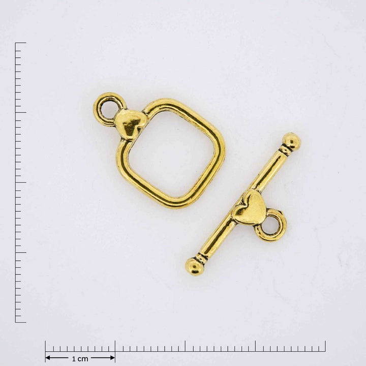 Square Gold Jewelry Findings.