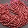 Strawberry Quartz A · Smooth · Round · 6mm, 8mm, 9mm, Tejas Beads, Beads
