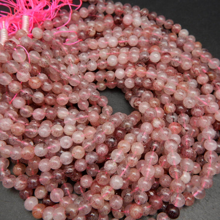 Strawberry Quartz Beads.