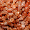 Sunstone pebble beads.