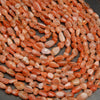 Sunstone pebble beads.