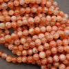 Orange Sunstone Beads.